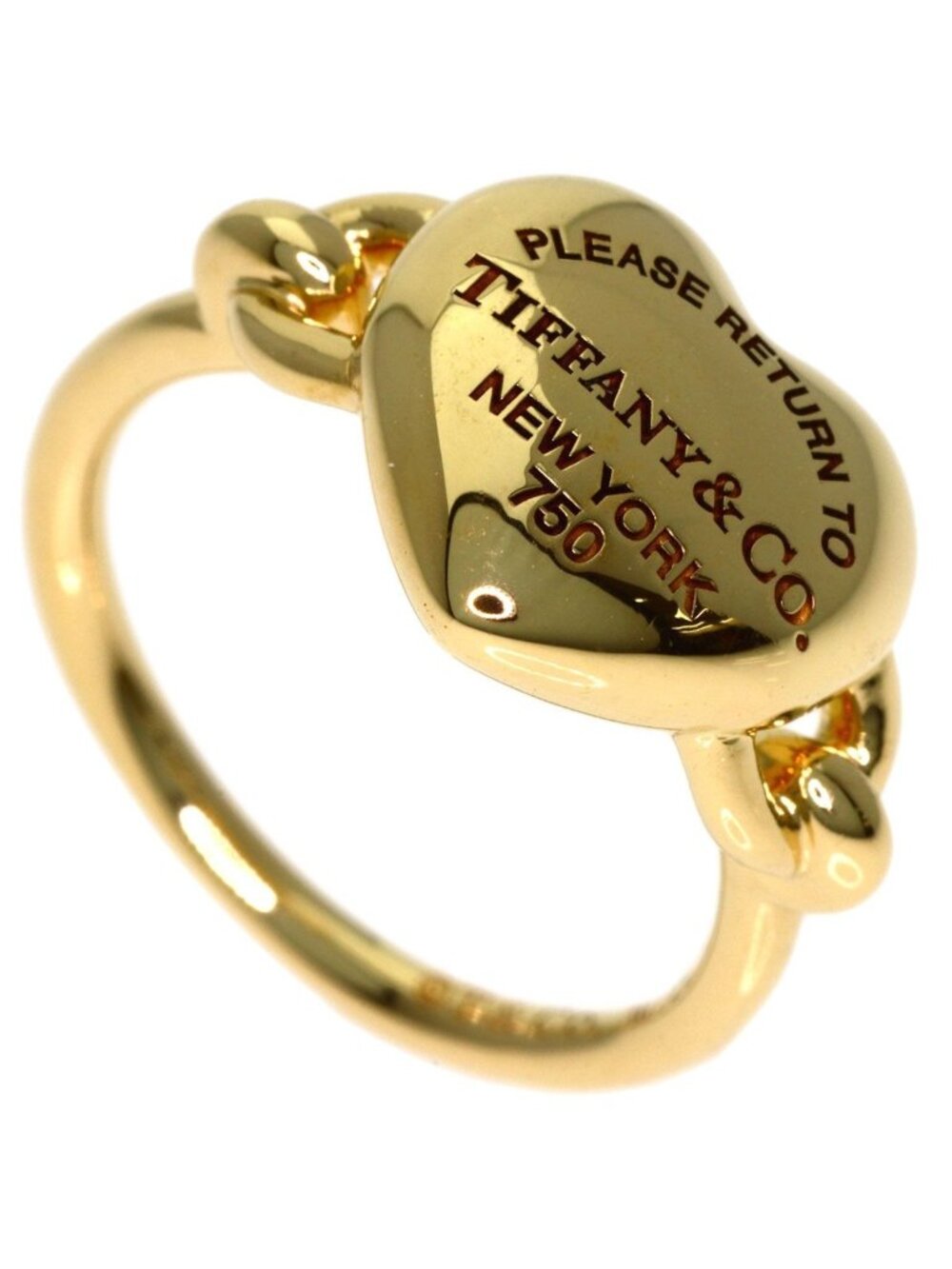 Tiffany & Co Return to Tiffany Full Heart Ring 18k Yellow Gold